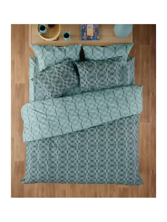 Kentia Duvet Cover Set Cotton Queen with 2 Pill...