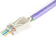 Rj45 8p8c Through Connector Cat.6 Shielded Awg 26-24 Pack 100 Pcs