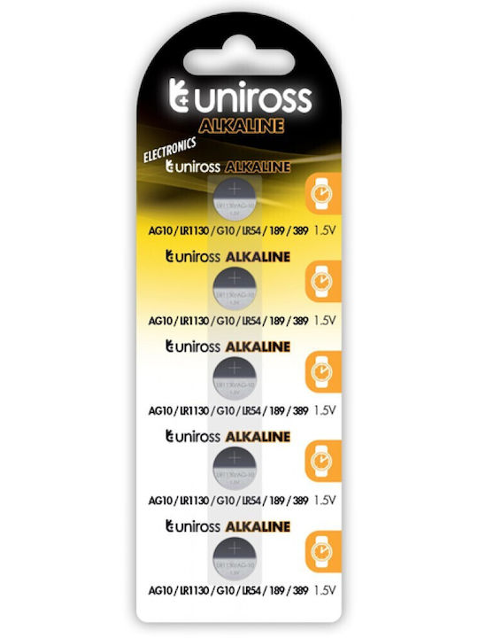 Uniross Αλκαλική Μπαταρία Ρολογιών LR54 / LR1130 1.5V