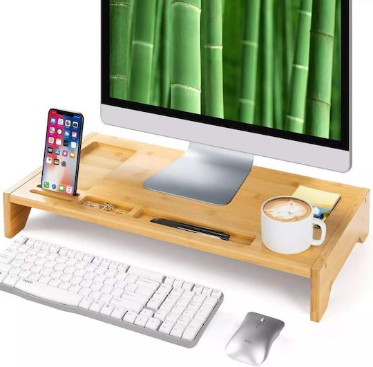 Bamboo monitor stand Стойка Монитор Черна