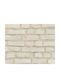 White Cream Beige Brick Wall Wallpaper 374141 53cm X 10m