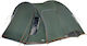 High Peak Tessin 5.1 Camping Tent Tunnel Green with Double Cloth 3 Seasons for 5 People 330x390x190cm
