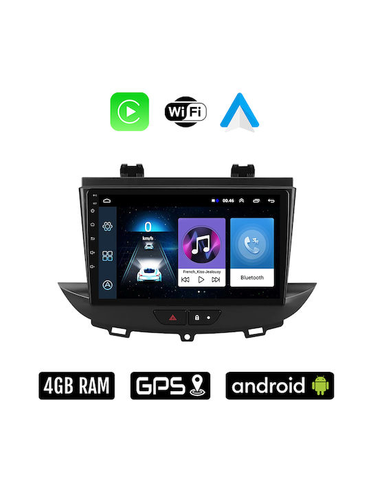 Auto-Audiosystem für Opel Crossland X 2017 (Bluetooth/USB/WiFi/GPS/Apple-Carplay/Android-Auto) mit Touchscreen 9"