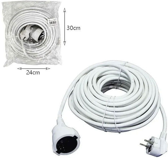Star Extension Cable Cord 15m White