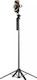Hurtel Selfie Stick με Τηλεχειριστήριο / Bluetooth Μαύρο