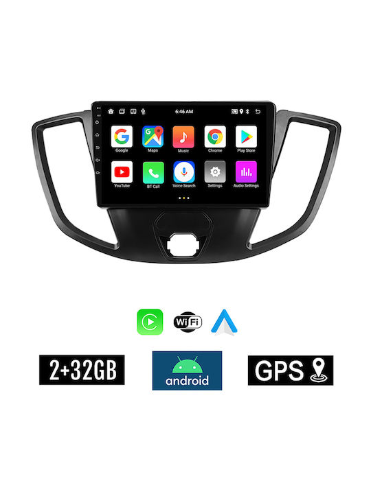 Kirosiwa Car Audio System for Ford Transit 2014 2020 (Bluetooth/USB/AUX/WiFi/GPS/Apple-Carplay/Android-Auto) with Touch Screen 9"