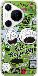 Rick Morty Huawei Pura 70 Pro Flexibles TPU Transparentes Silikon Rick Morty Huawei Pura 70 Pro Flexibles TPU Transparentes Silikon