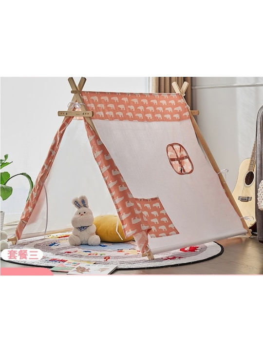 Herokids Παιδική Σκηνή Ινδιάνικη House Ροζ