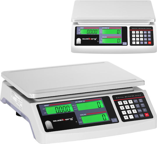 Gewerbliche LCD-Waage 30,5 x 22 cm 30 kg 1 g