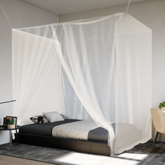 vidaXL Camping Mosquitos Nest White 220x150x180cm
