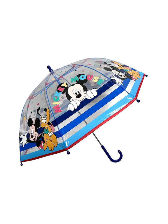 Kids Curved Handle Umbrella Multicolour