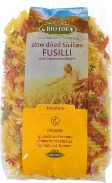 Organic Fusilli Tricolore Bio 500g La Bio Idea 9266