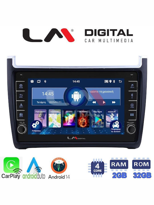 LM Digital Ηχοσύστημα Αυτοκινήτου για Volkswagen Polo / Caddy 2014>2017 (Bluetooth/USB/WiFi/GPS/Apple-Carplay/Android-Auto)
