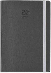 Linio Daily Diary 2025 14x21cm Black