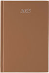 Daily Diary Classic Brown 2025 17x24