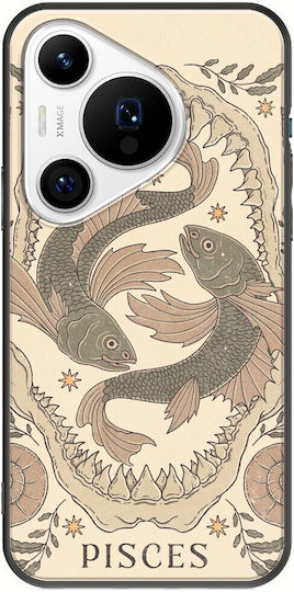 Zodiac Fische Huawei Pura 70 Pro Schwarzes TPU Silikon