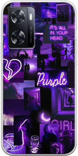 Aesthetic Purple Oneplus Nord N20 SE Flexible TPU Transparent Silicone