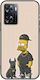 Swag Collection Simpson Oneplus Nord N20 SE Black TPU Black Silicone