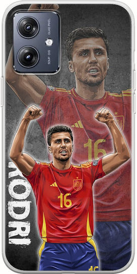 Euro 2024 Rodri Motorola Moto G54 5g Flexible TPU Transparent Silicone
