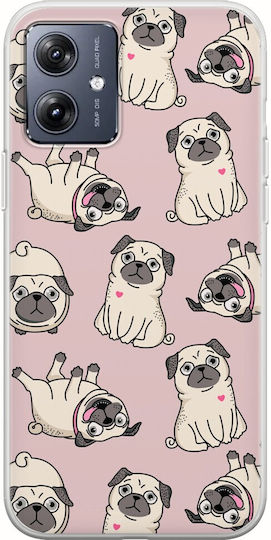 Pug Lover Motorola Moto G54 5g TPU Flexibil Transparent Silicon