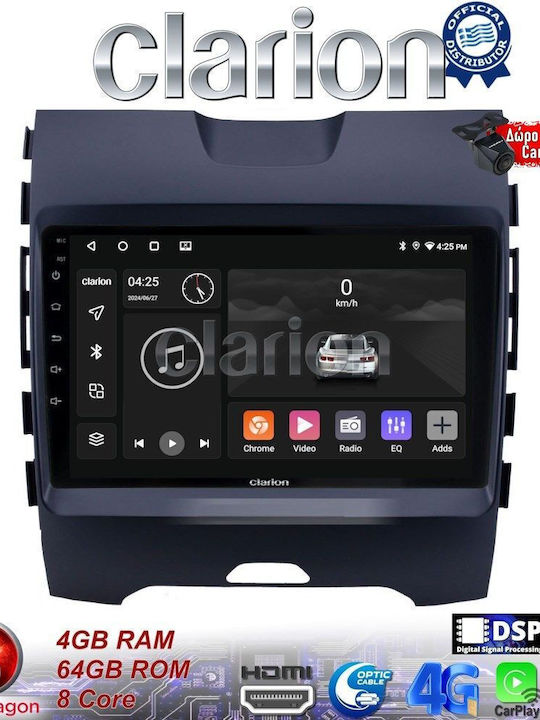 Clarion Auto-Audiosystem für Ford Kante 2016 > (Bluetooth/USB/WiFi/GPS/Apple-Carplay/Android-Auto)