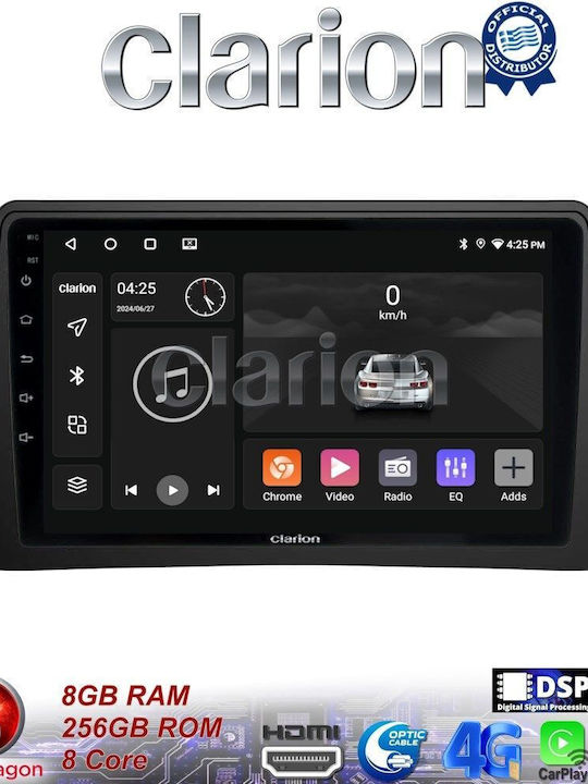 Clarion Ηχοσύστημα Αυτοκινήτου για Opel Mokka 2012 > 2015 (Bluetooth/USB/WiFi/GPS/Apple-Carplay/Android-Auto) με Οθόνη Αφής 9"