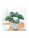 Artificial Plant in Small Pot Monstera Green 33cm
