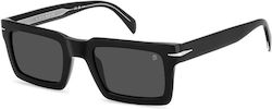 David Beckham Sunglasses Μαύρα with Acetate Frame & Black Lens