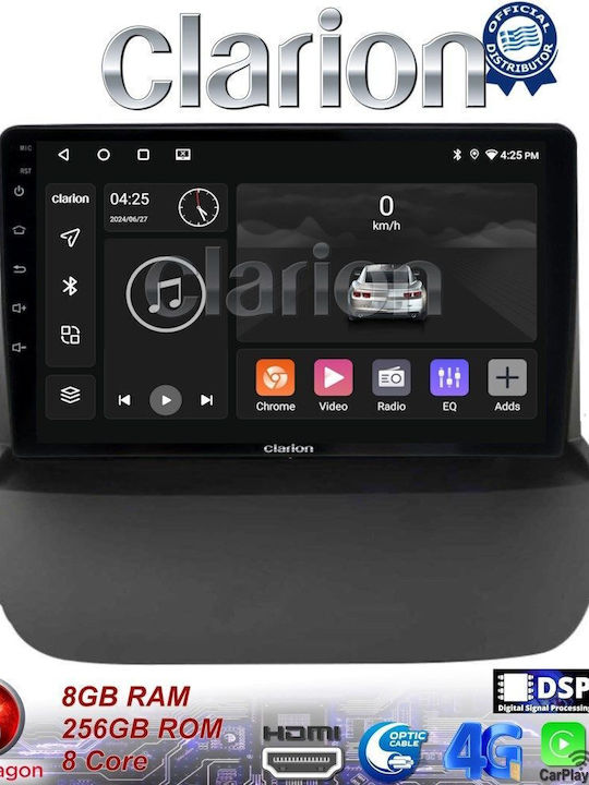 Clarion Ηχοσύστημα Αυτοκινήτου για Ford EcoSport 2012>2017 (Bluetooth/USB/WiFi/GPS/Apple-Carplay/Android-Auto)