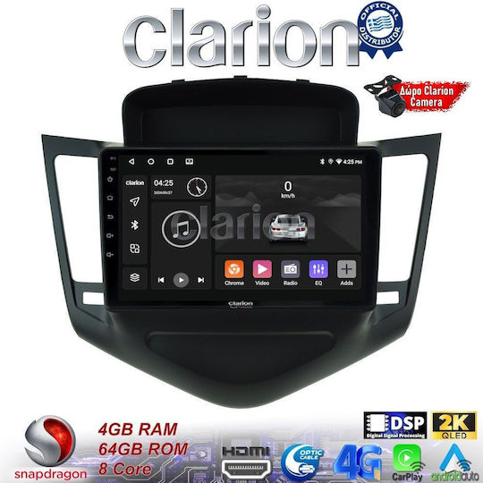 Clarion Sistem Audio Auto pentru Chevrolet Cruze 2008>2013 (Bluetooth/USB/WiFi/GPS/Apple-Carplay/Android-Auto)