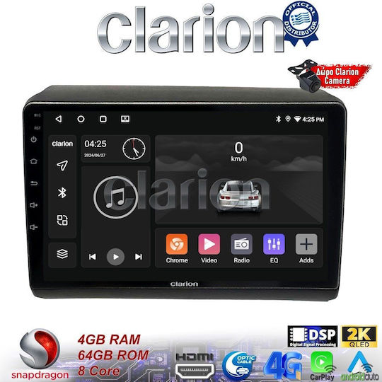 Clarion Ηχοσύστημα Αυτοκινήτου για Peugeot Partner Fiat Ducato Citroen Jumper 2012> (Bluetooth/USB/WiFi/GPS/Apple-Carplay/Android-Auto)