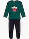 Minerva Kids' Pajamas Winter Green Cartoon Mix