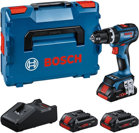 Bosch GSB 18V-90 C Κατσαβίδι Μπαταρίας Brushless 18V 3x4Ah