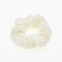 Fabric Fur Scrunchie 6 Colors - White