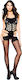 Usine Lingerie Bodystocking Plasă Negru