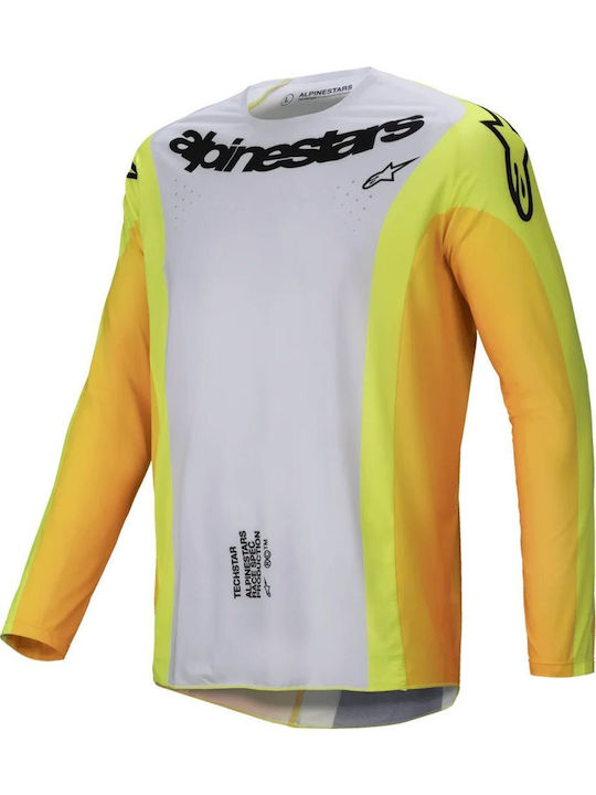 Alpinestars Pentru bărbați Tricou Motocross Mânecă lungă Gri Culoare