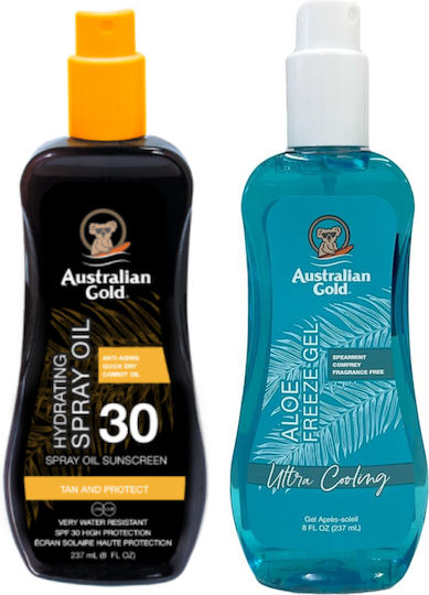 Australian Gold Karottenöl Spray LSF30 + Aloe Freeze Gel