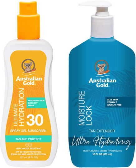 Australian Gold Spray Gel Spf30 Filter + Moisture Lock 473ml