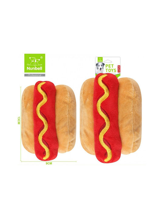 Nunbell Plüsch Hot Dog Hundespielzeug 17cm