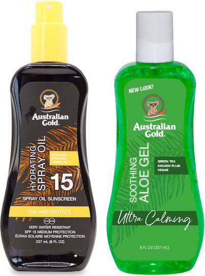 Australian Gold SPF 15 Protective Spray Oil + Aloe After Sun