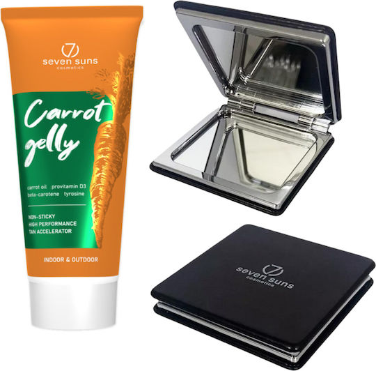 7Suns Cosmetics Karotte Gelly + Double Mirror Selbstbräuner Gel Körper 200ml