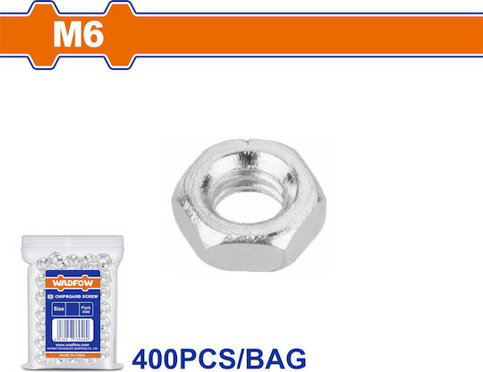 Wadfow Παξιμάδι για Βίδα M6mm 400τμχ DIN 934