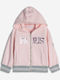 Kids Sweatshirt Cardigan Cotton with Hood Candy Pink