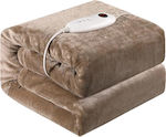 Electric Washable Blanket Brown 160W 130x180cm