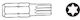 Jonnesway накрайник Torx T25 x 75mm 6-стенен 10mm