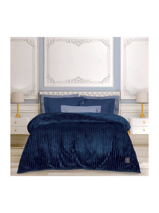 Greenwich Polo Club 3487 Fleece Blanket Super Double 220x240cm Blue