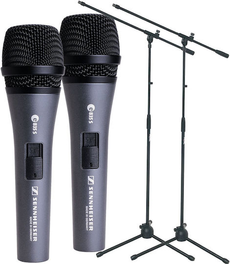 Sennheiser E-835S Set Δυναμικό Mikrofon XLR Handgemacht für Gesang