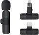 K8 Seturi Wireless Microfon Πέτου, Clip On Jurnalistic