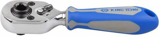 King Tony 1/4" Ratchet Bit Holder 72-toes 108mm Chrome Rubberized Tail
