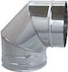 Edelstahl Kaminbogen 90° Einwandig Inox 316 Φ200